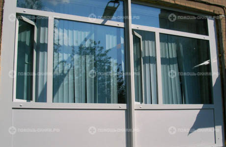 Остекление окнами ПВХ